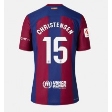 Barcelona Andreas Christensen #15 Hjemmedrakt Kvinner 2023-24 Kortermet